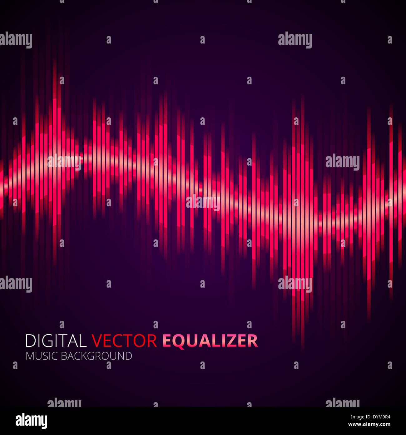 Equalizer gelb Stockfoto