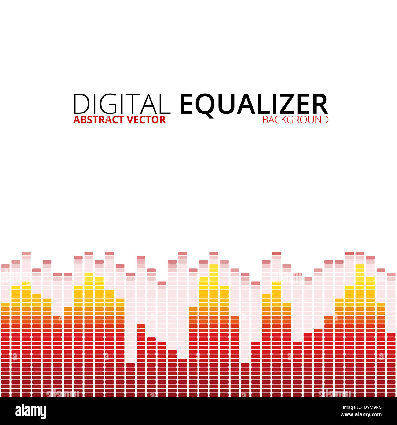 Grafik-Equalizer-Hintergrund Stockfoto