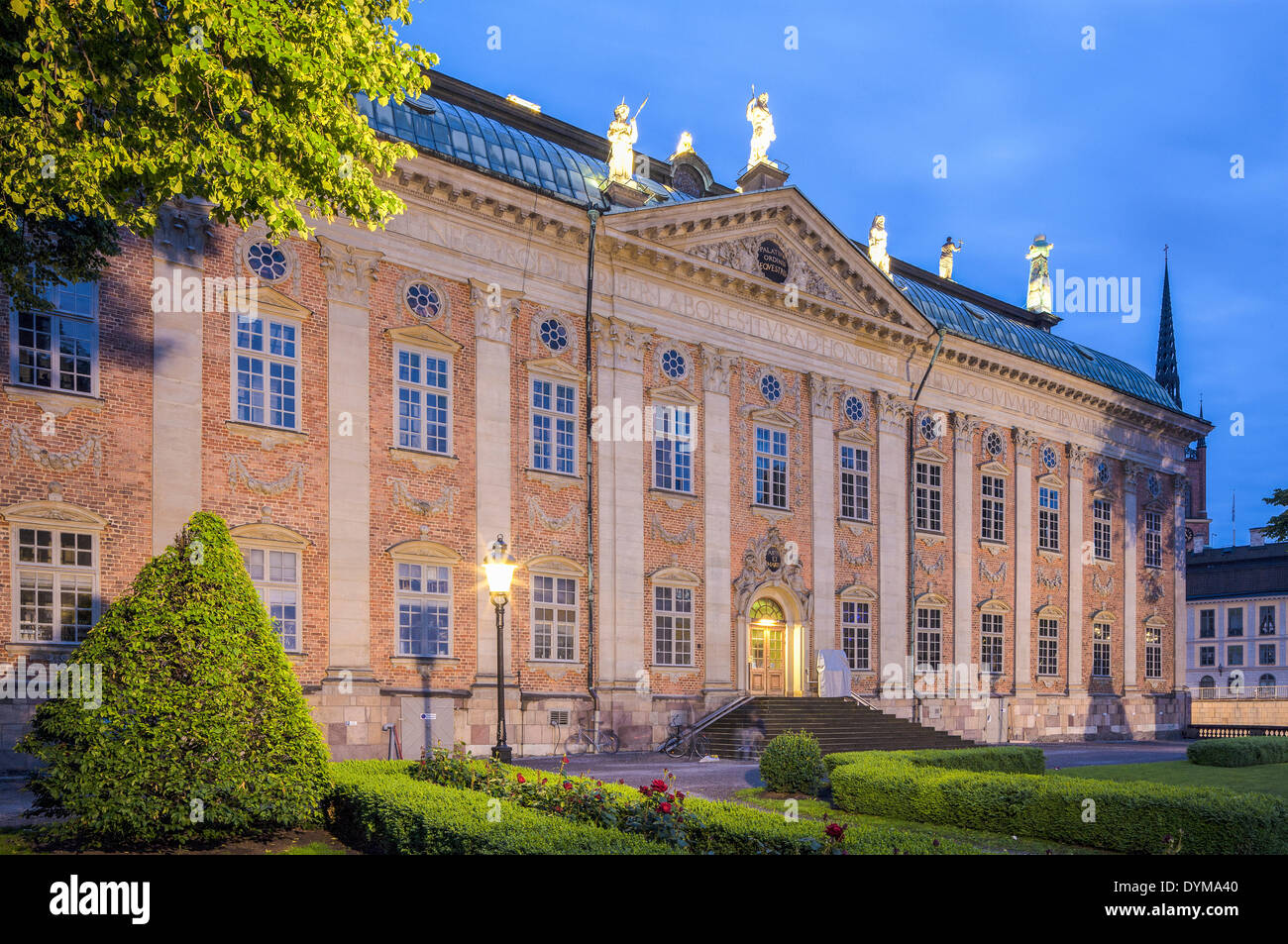 Ritter Haus oder Haus der Adel, Riddarhuset, Versammlungshaus des schwedischen Adels, Altstadt, Gamla Stan, Stockfoto
