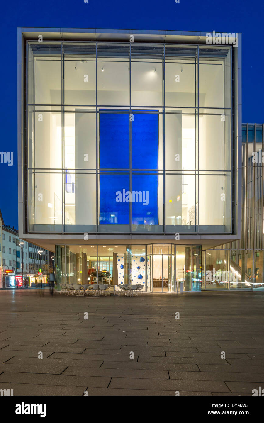 Kunsthalle Weishaupt, Galerie für moderne Kunst, Ulms neue Mitte am Hans-Und-Sophie-Scholl-Platz-Platz, Ulm, Baden-Württemberg Stockfoto