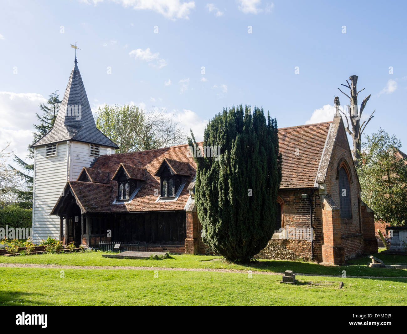 Pfarrkirche St. Andrews an Greensted Chipping Ongar Essex Stockfoto