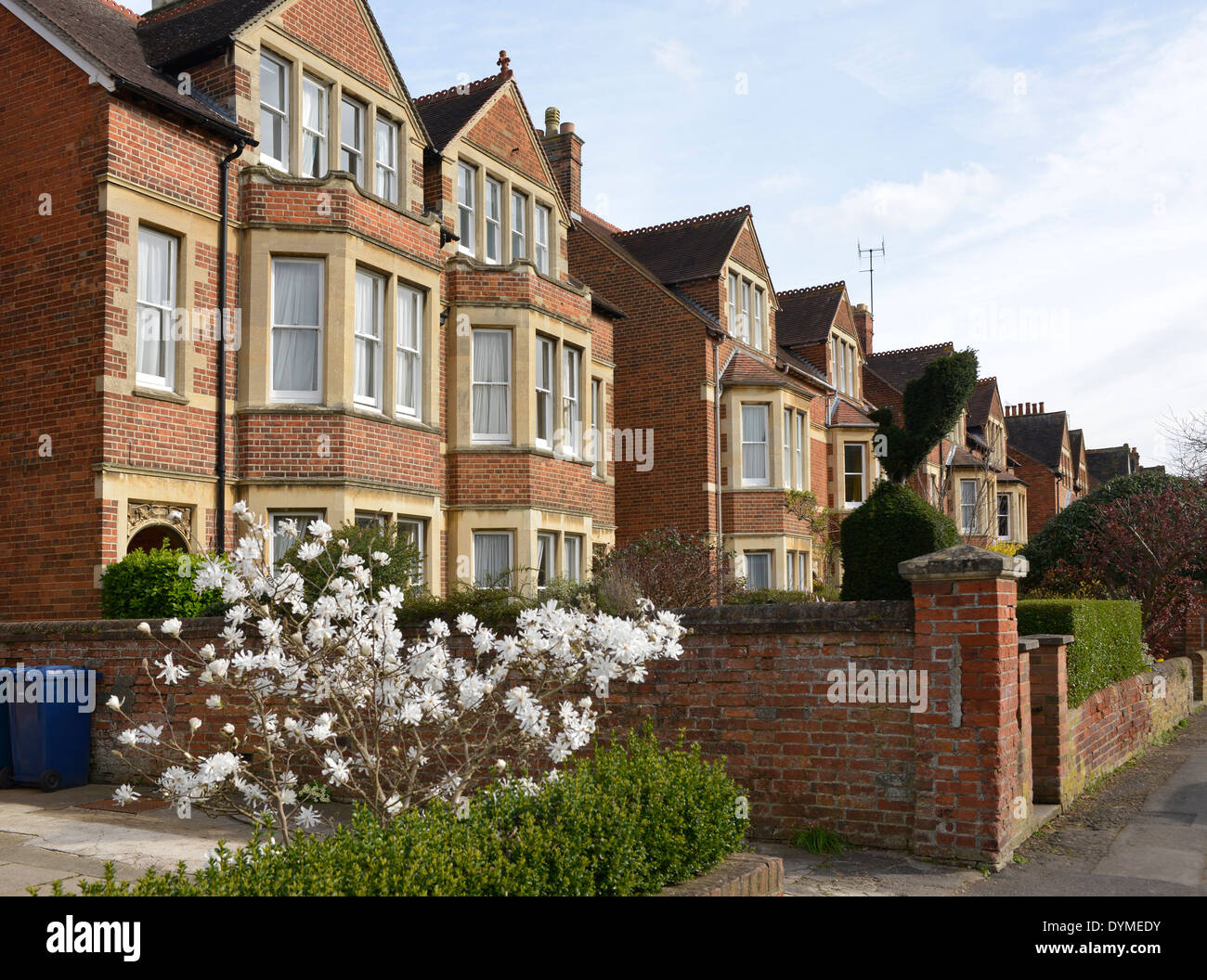 Häuser in Nord-Oxford Stockfoto