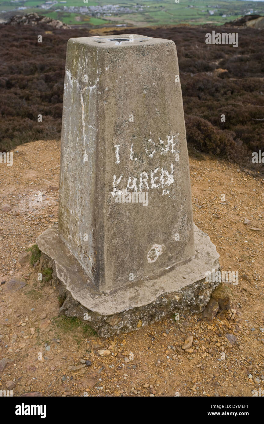 Triglyzerid Punkt Parys Berg Kupfer-Mine in der Nähe von Amlwch auf Anglesey North Wales UK Stockfoto