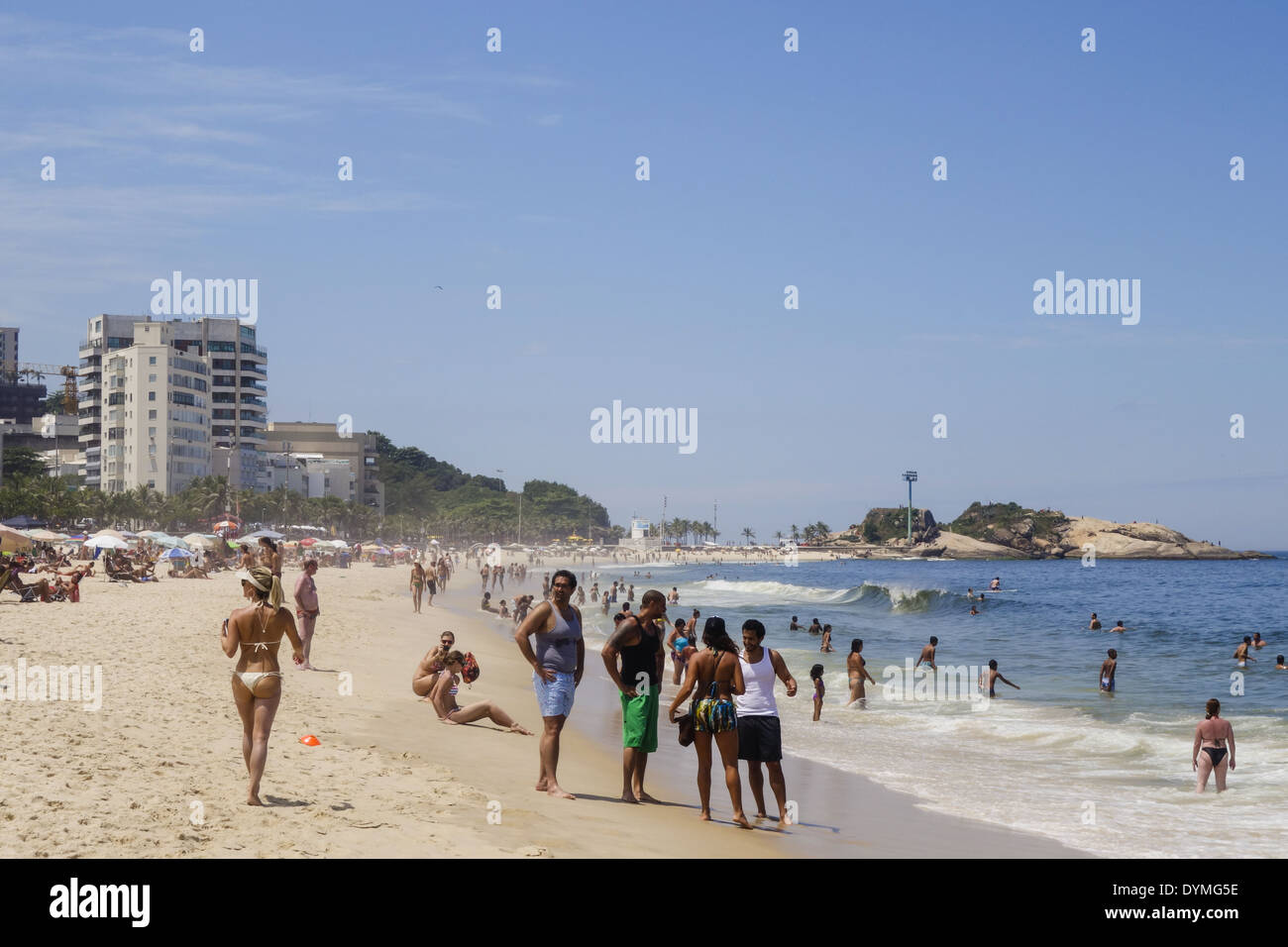 Rio De Janeiro, Ipanema-Strand, Brasilien Stockfoto