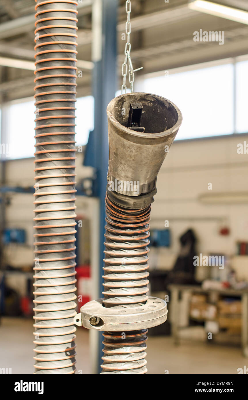 Lüftungsanlage in der AutoServiceStation Stockfotografie Alamy