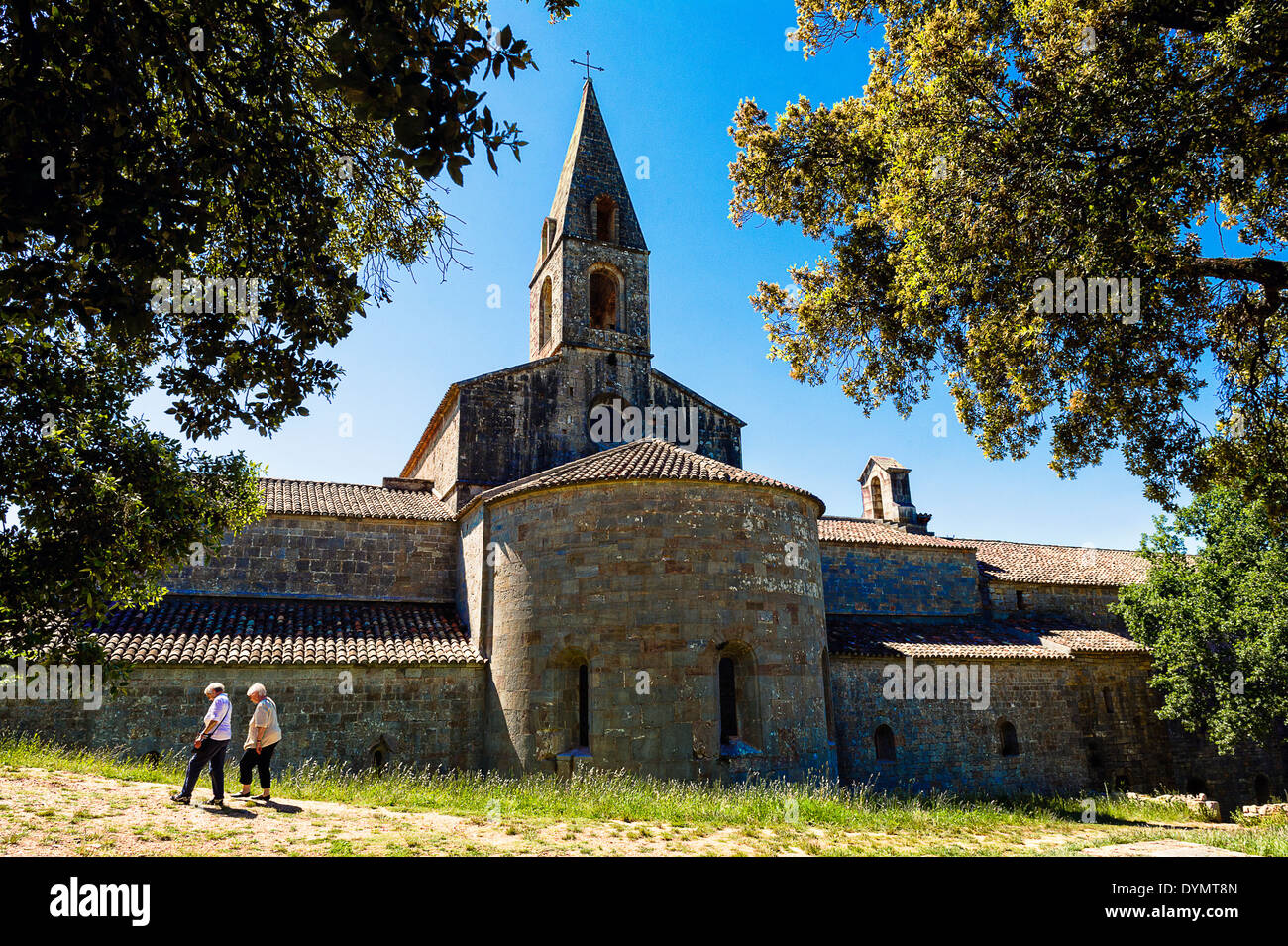 Europa, Frankreich, Var, Le Thoronet, Zisterzienserabtei. Stockfoto