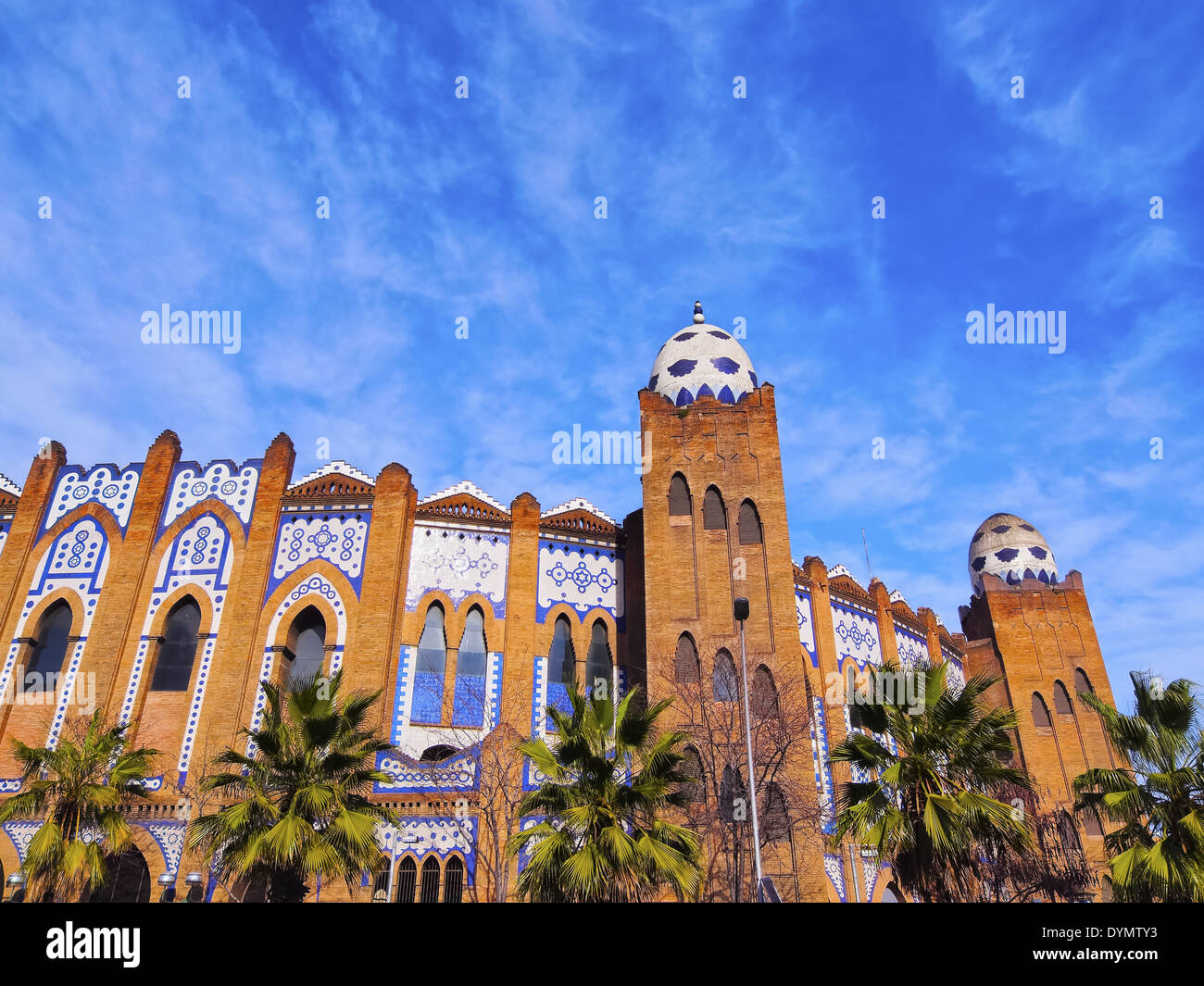 Placa de Toros Monumental - Stierkampfarena von Barcelona, Katalonien, Spanien Stockfoto