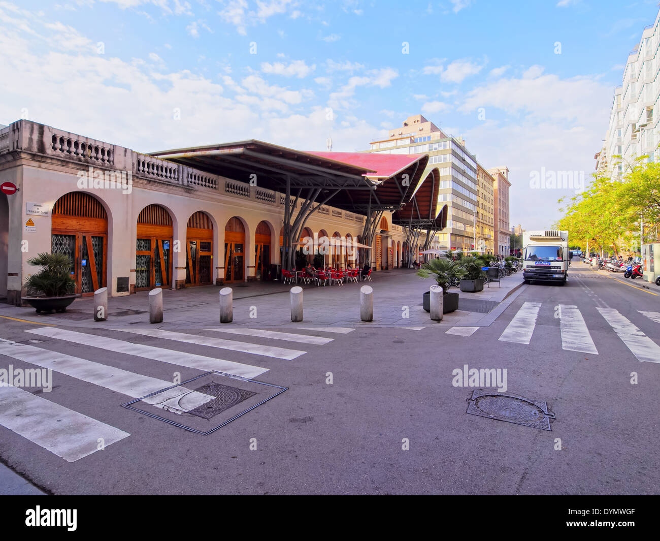 Mercat de Santa Caterina - frische Lebensmittel-Markt in Barcelona, Katalonien, Spanien Stockfoto