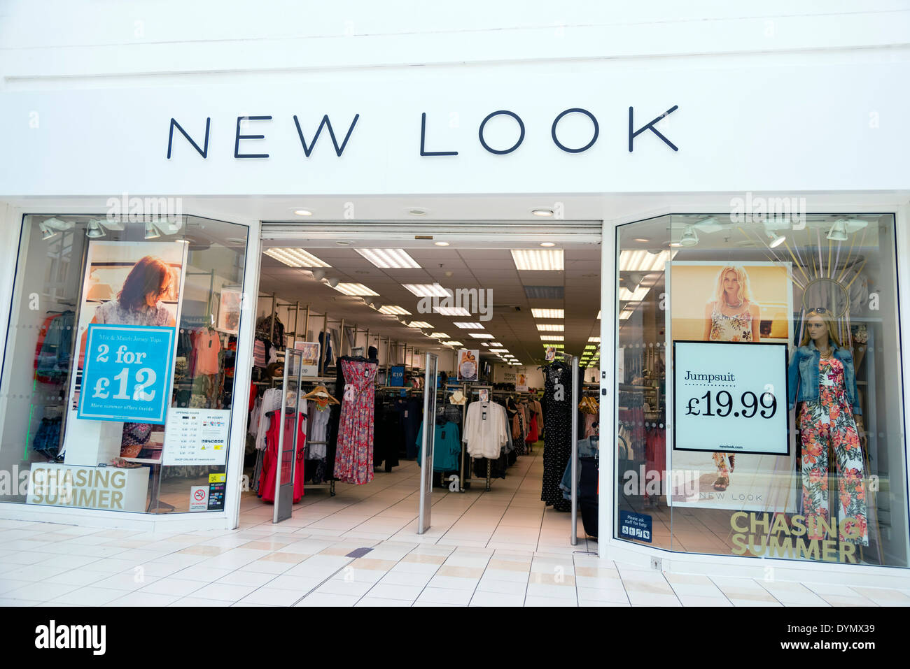 Neuer Look store, UK. Stockfoto