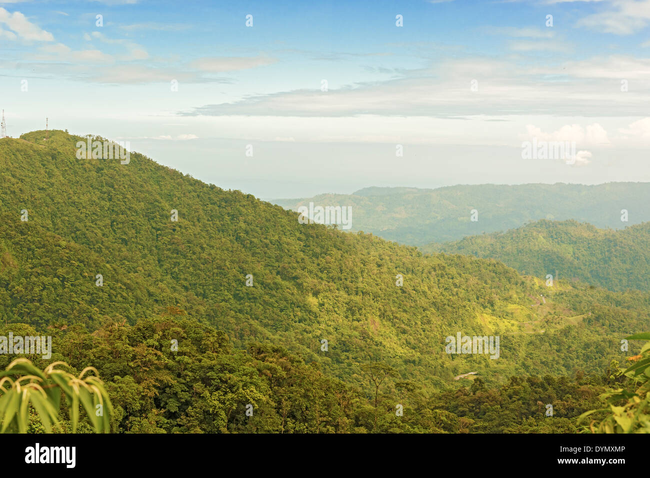 Berge und tropischen Regenwald im Fortuna Nationalpark in Panama am 8. Januar 2014. Stockfoto