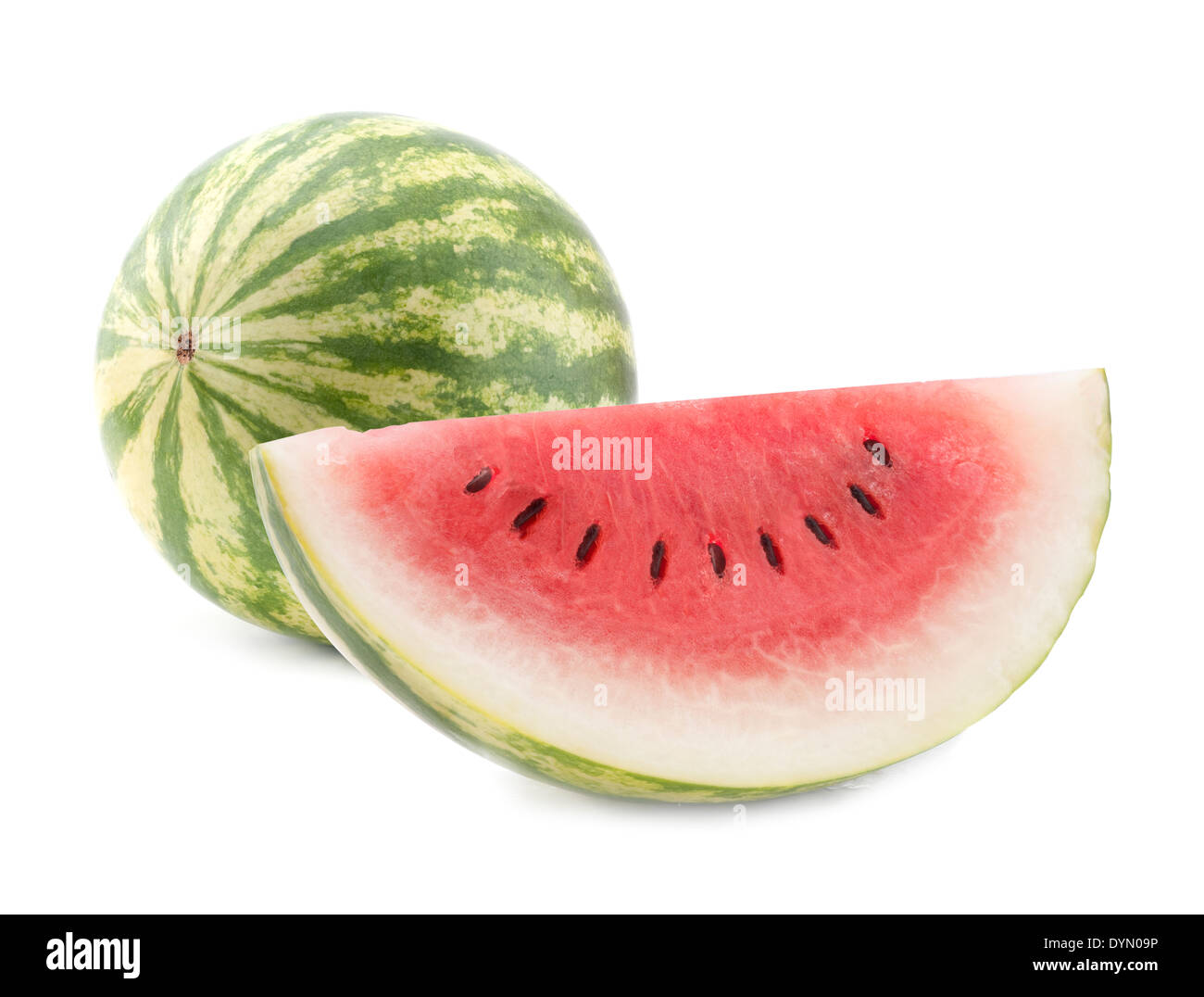 Hohe Schlüssel Studioaufnahme von Wassermelone. Stockfoto