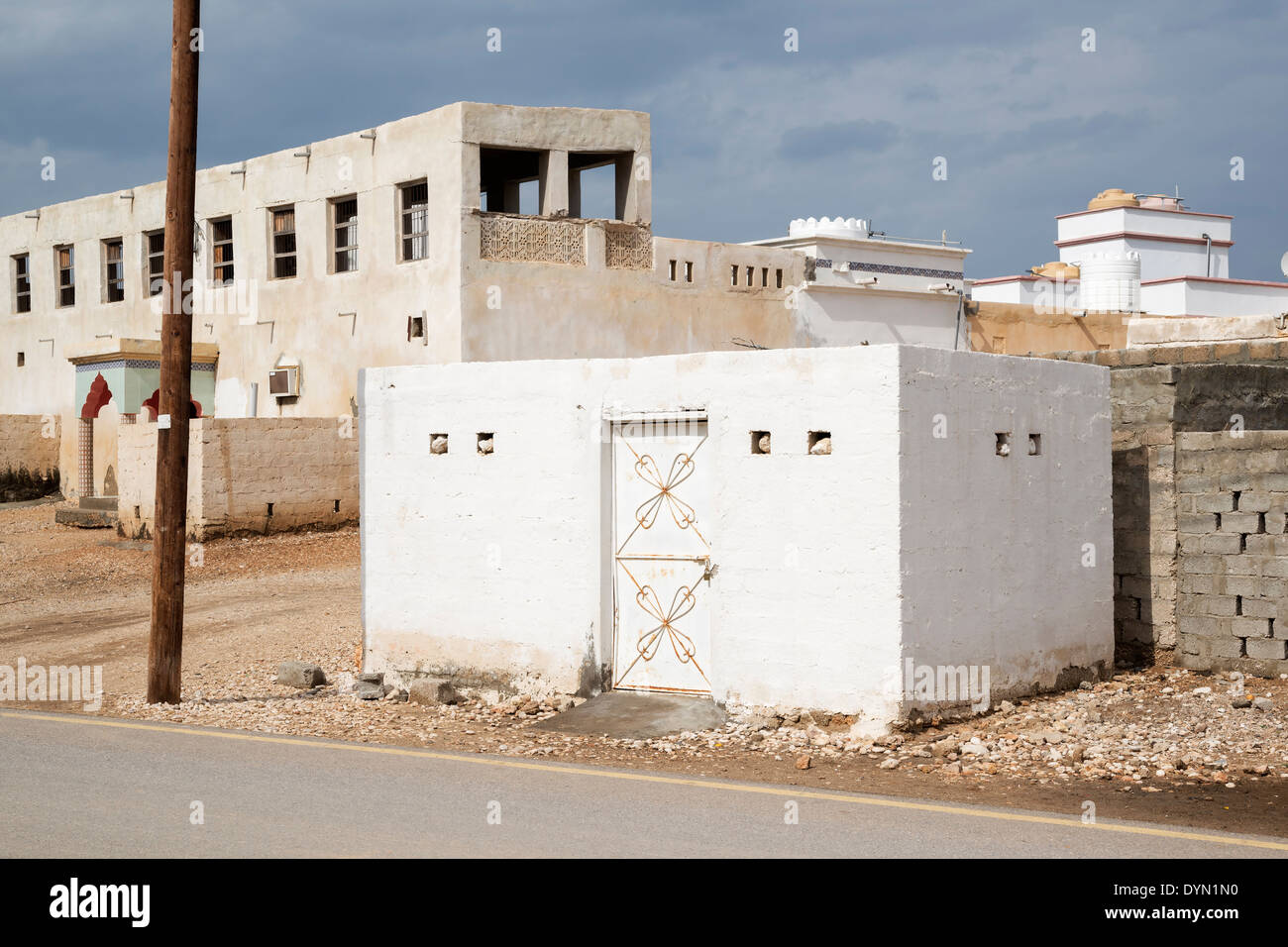 Bild eines Dorfes in Oman Stockfoto