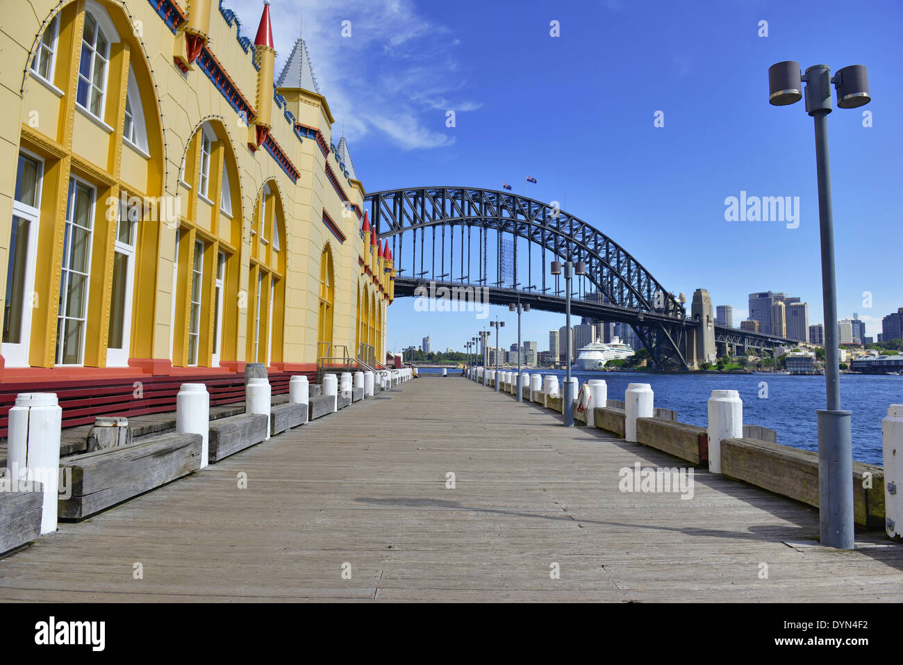 Sydney Harbour Bridge und die Skyline der Stadt, Sydney Australien Stockfoto