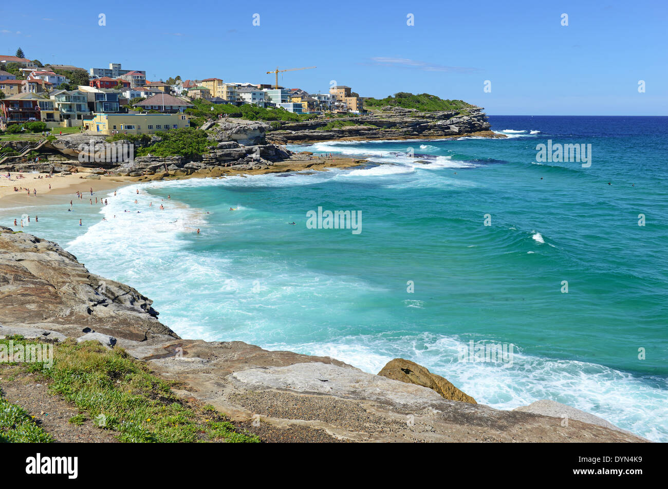 Sommer-Strand-Szene am Ozean, Sydney Australien Stockfoto