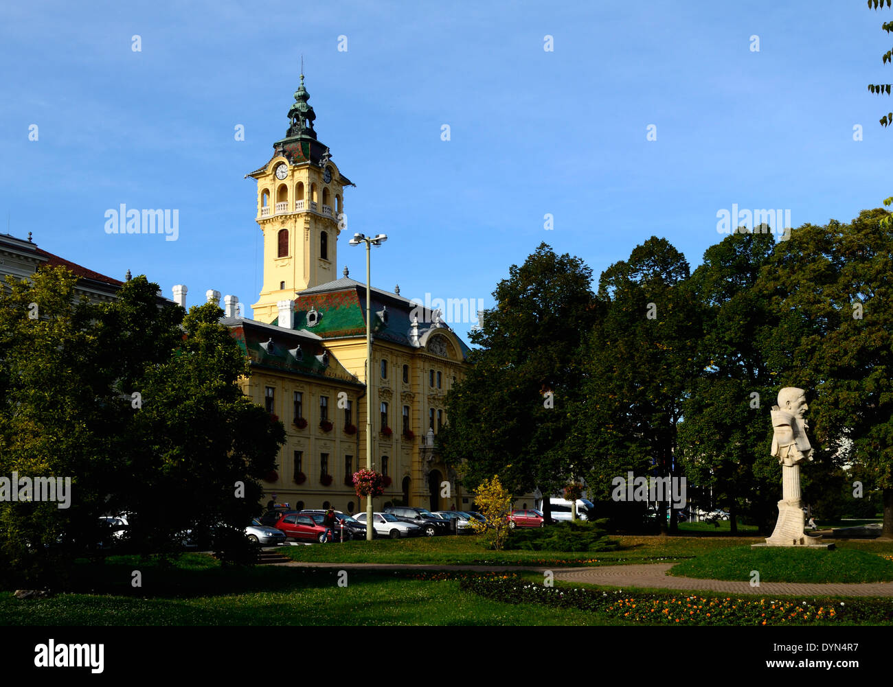 Szeged, Ungarn Széchenyi Platz Rathaus Stockfoto