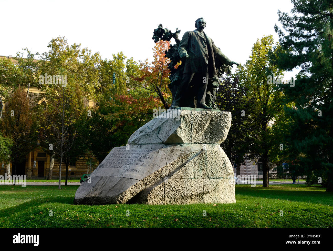 Szeged, Ungarn südlichen-County, Deak Ferenc Széchenyi-Platz-statue Stockfoto