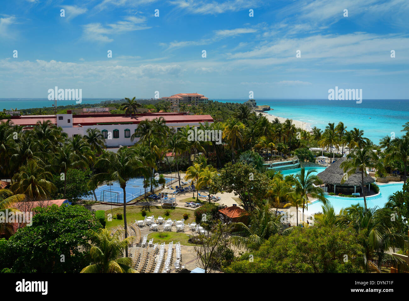 Varadero, Matanzas Kuba all-inclusive Urlaub Badeort auf der Hicacos-Halbinsel Bucht von Cardenas Atlantik Stockfoto