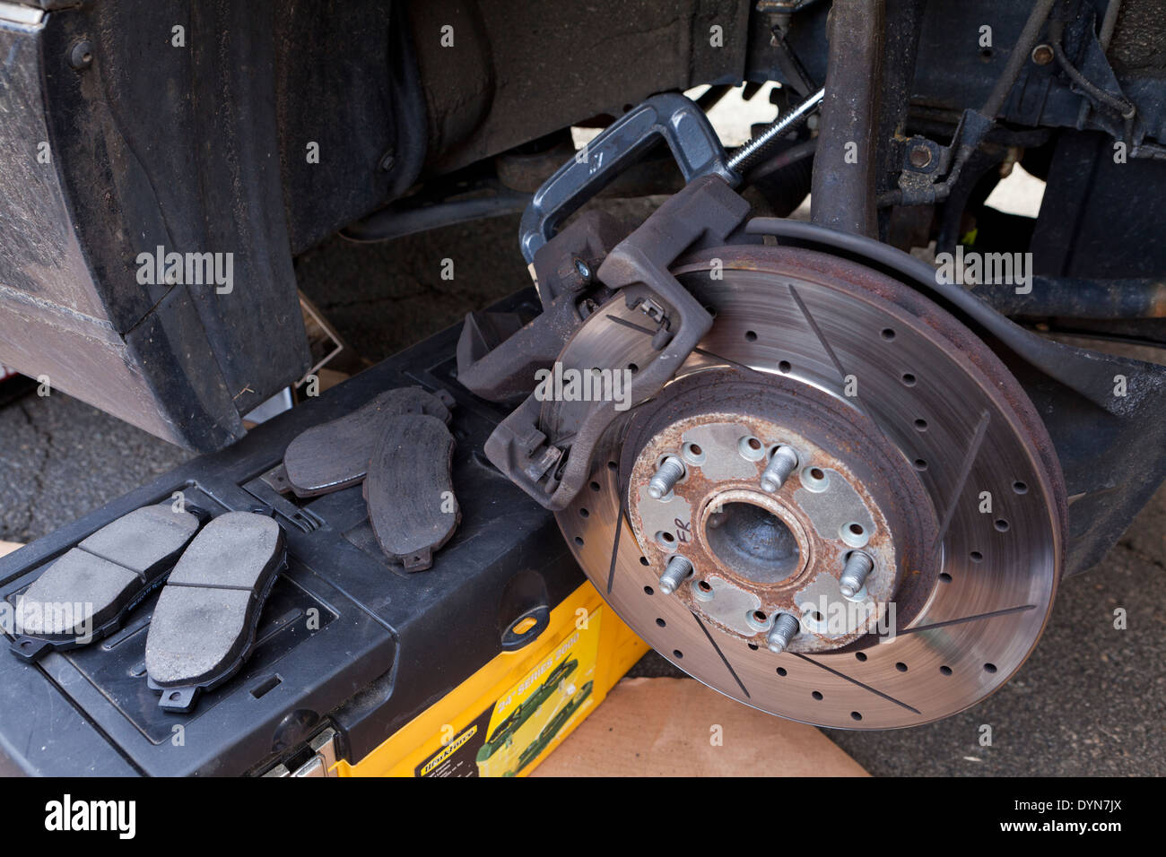 Auto-Brems-system Stockfoto