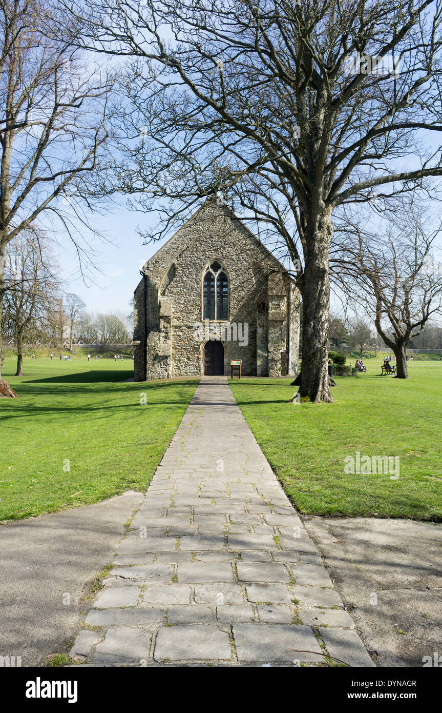 Die Guildhall Priory Park Chichester West Sussex UK.  Als ein Franziskaner Kloster zwischen 1269 und 1282 erbaut Stockfoto