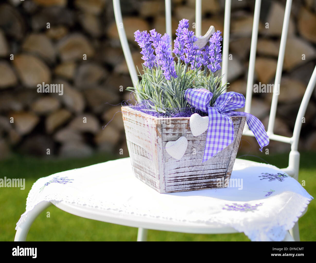Tischdeko Lavendel Im Topf