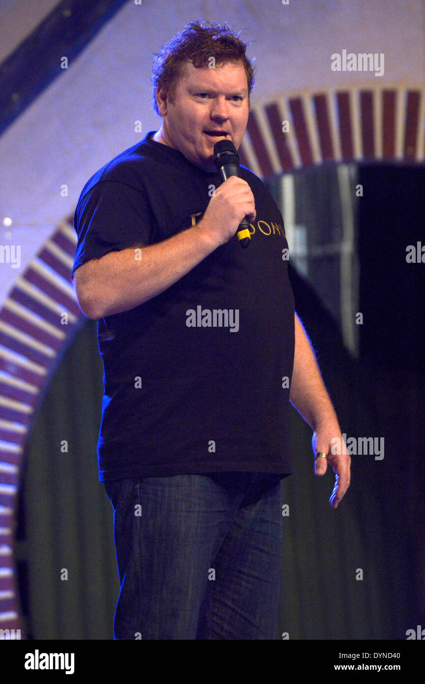 Neuseeländischer Schauspieler Stephen Hunter bei der HobbitCon 2-Convention im Maritim Hotel in Bonn, Deutschland. Am 19 April 2014/Picture-Alliance Stockfoto