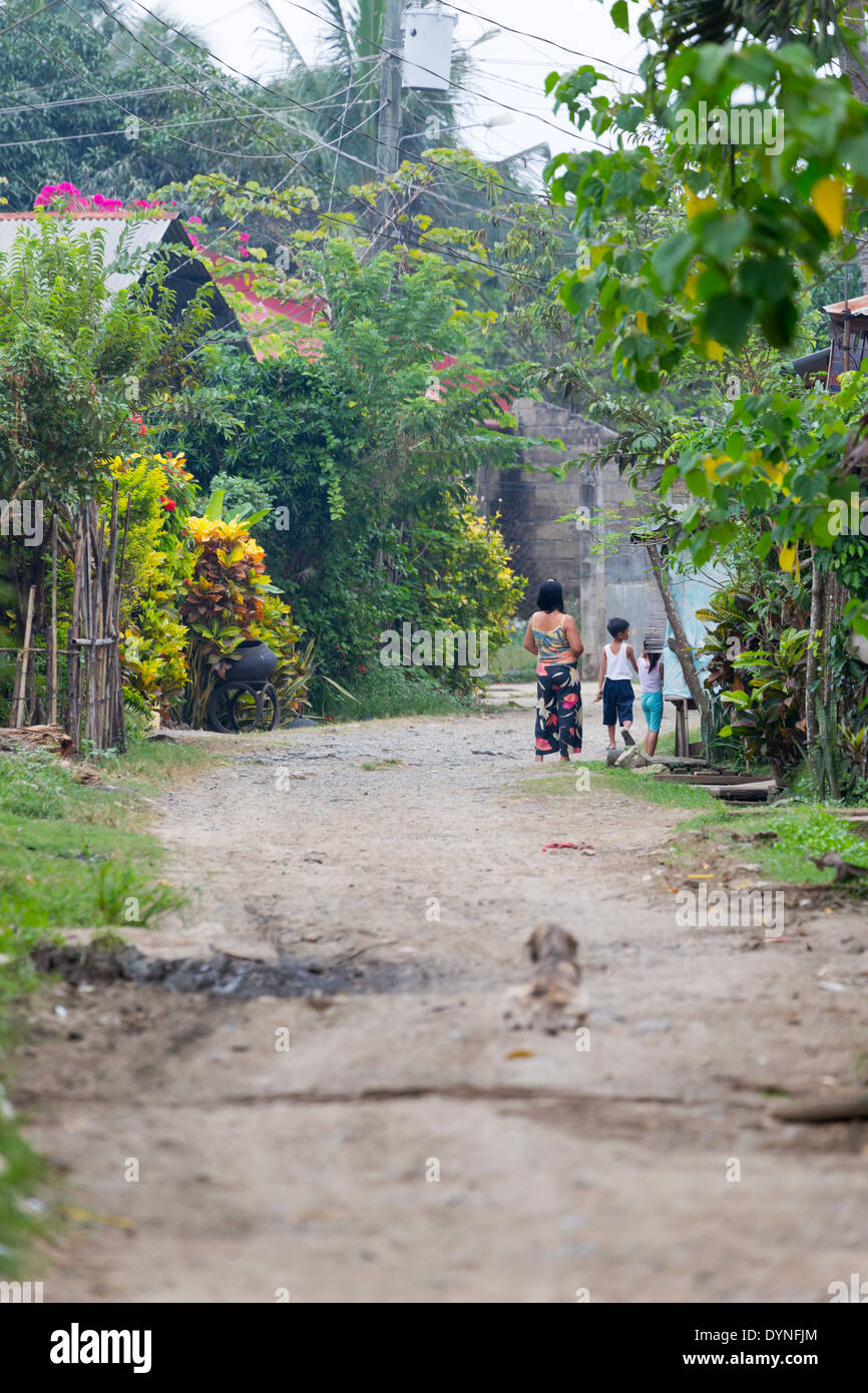 Street View in Puerto Princesa, Palawan, Philippinen Stockfoto