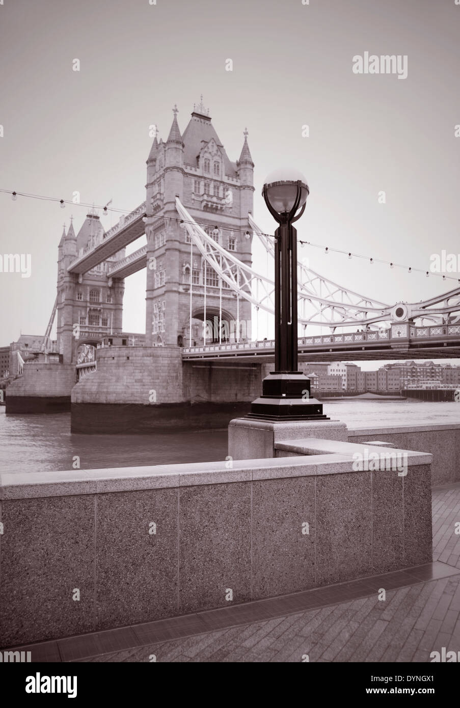 Kunst Bild der Tower Bridge, London, UK. Stockfoto