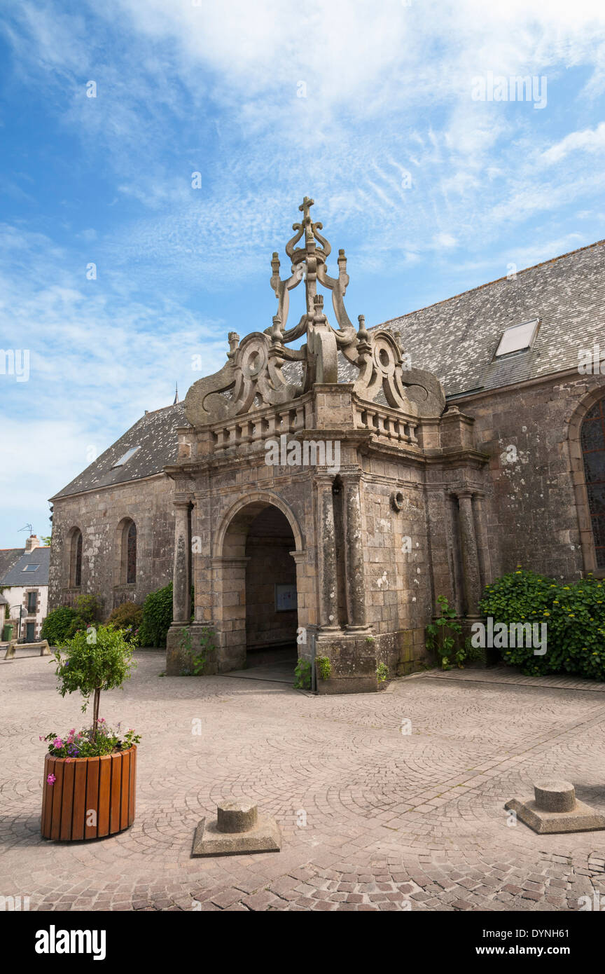 Eglise Saint cornely Kirche in Carnac, Morbihan Bretagne Frankreich Europa Stockfoto