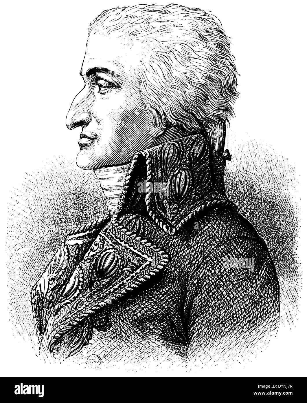 Jean Jacques Régis de Cambacérès (geboren 18. Oktober 1753, gestorben 8. März 1824) Stockfoto