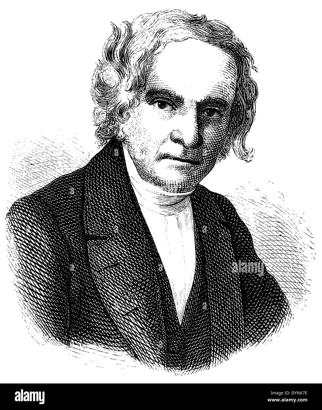 Friedirch Gubitz Wilhelm (geboren 27. Februar 1786, gestorben 5. Juni 1870) Stockfoto