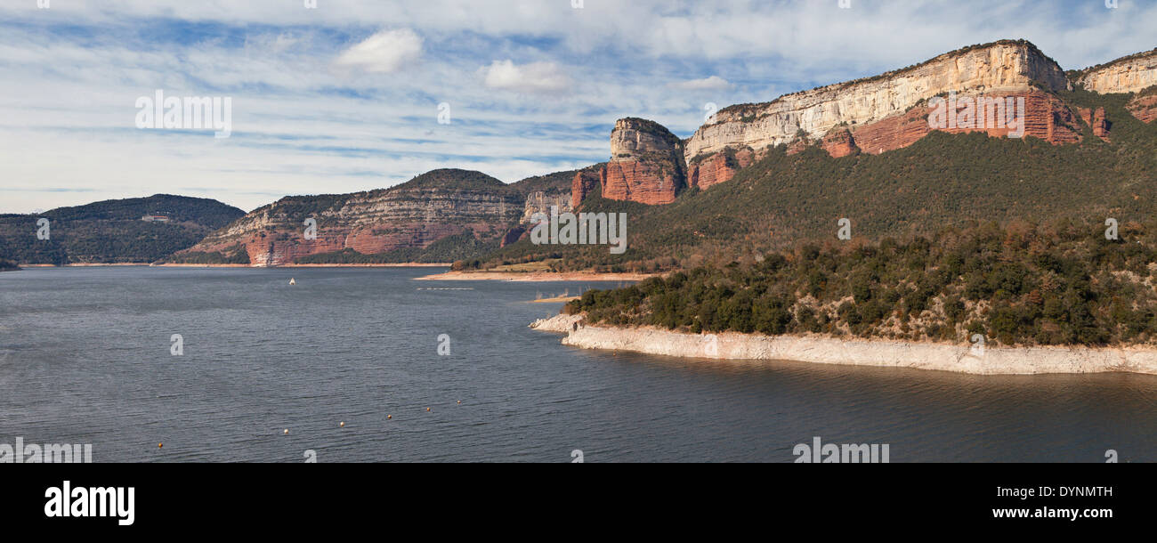 Sau-Reservoir in der Provinz von Barcelona, Catalonia. Stockfoto