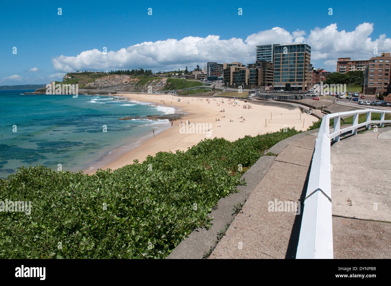 Newcastle Beach auf den Pazifischen Ozean, Newcastle, New South Wales, Australien. Stockfoto