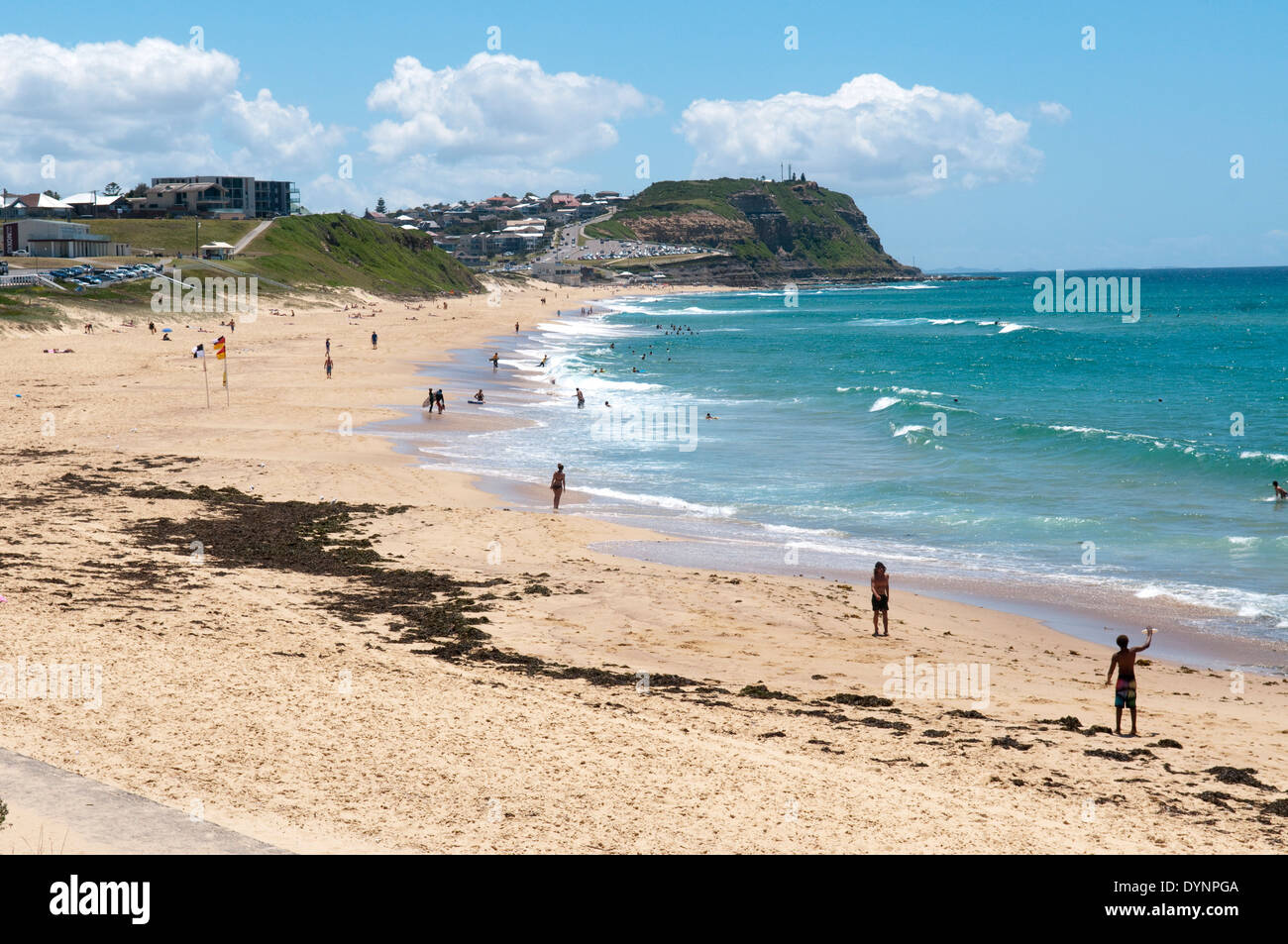 Bar-Beach am Pazifischen Ozean in der Nähe von Newcastle, New South Wales, Australien. Stockfoto