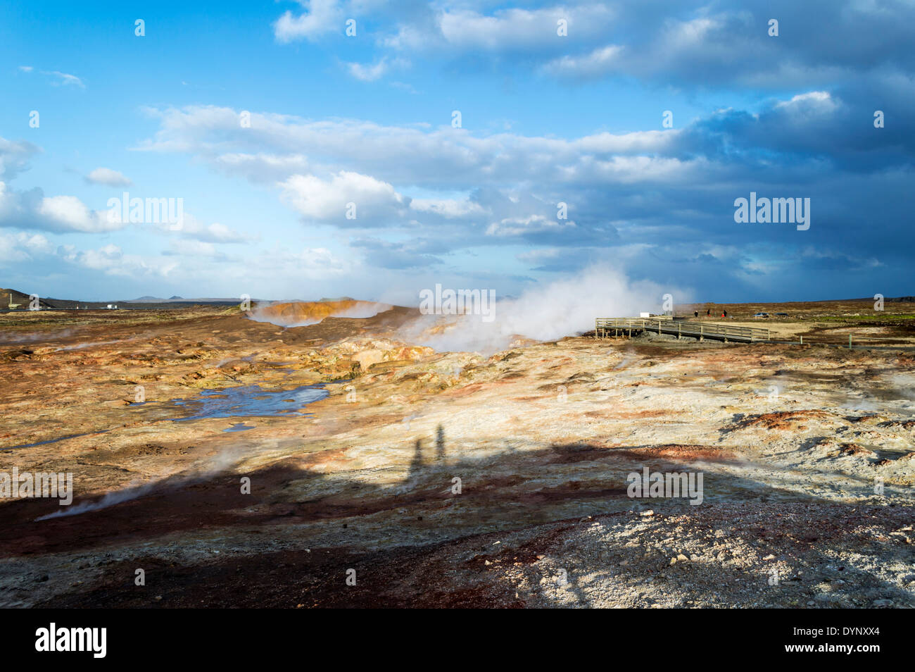 Gunnuhver Island heißen Quellen Islands Stockfoto