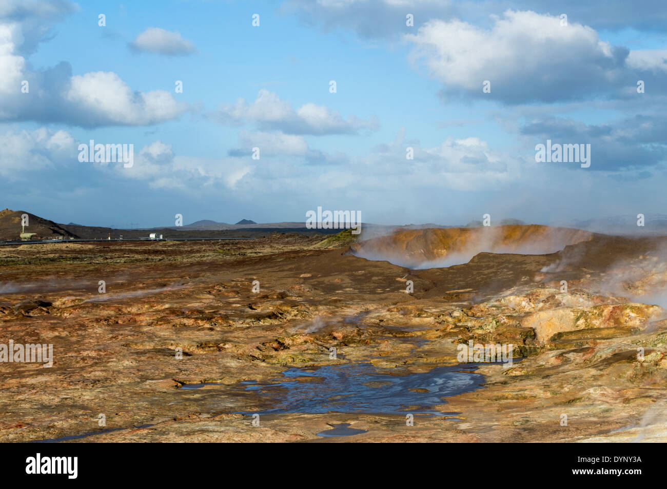 Gunnuhver Island heißen Quellen Islands Stockfoto
