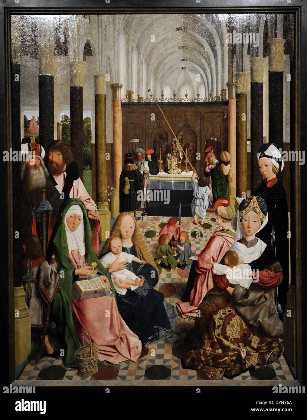 Workshop von Geertgen Tot Sint Jans (c. 1455/65-1485/95). Der Heiligen Sippe, c. 1495. Rijksmuseum. Amsterdam. Holland. Stockfoto