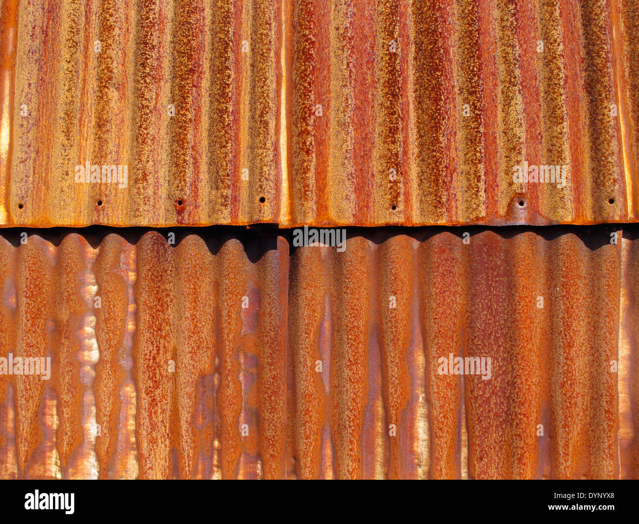 Rosten Wellpappe Scheune, Shropshire, England, UK Stockfoto