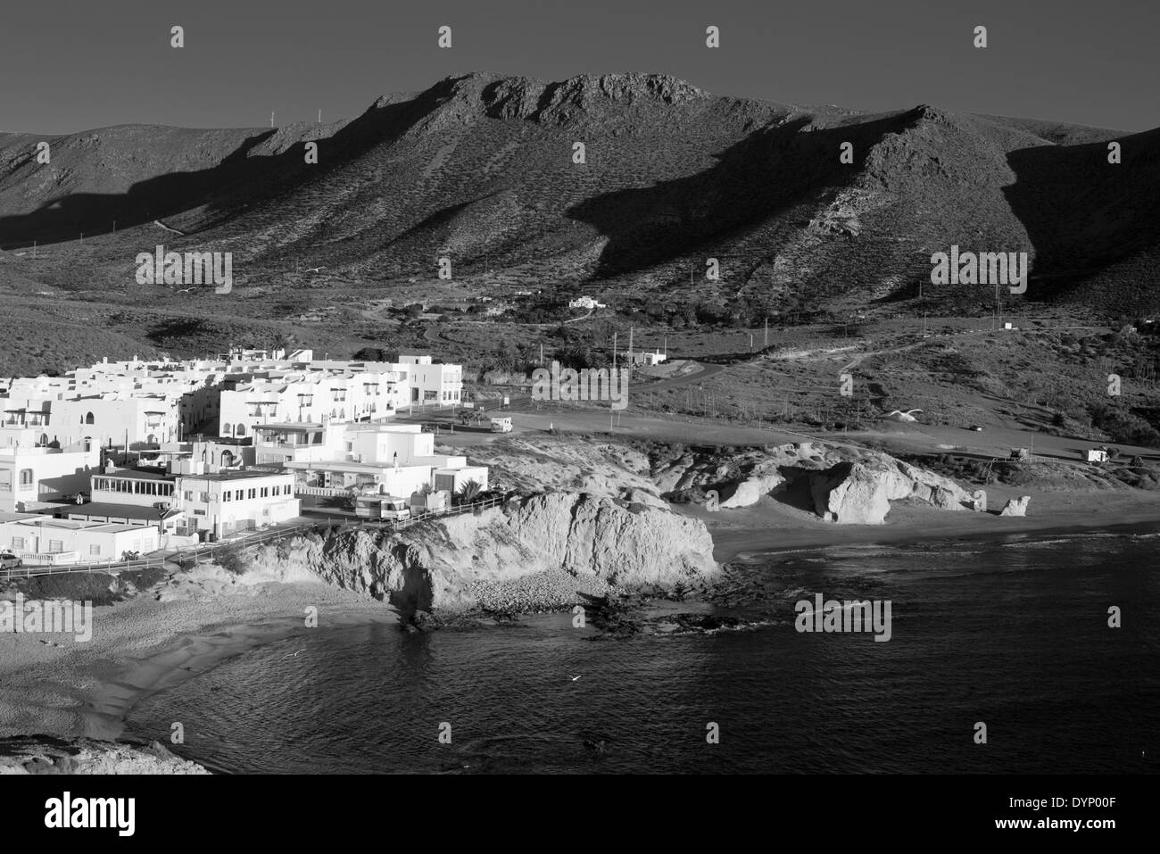 Fischerdorf im Herzen von Cabo de Gata, Andalusien Stockfoto