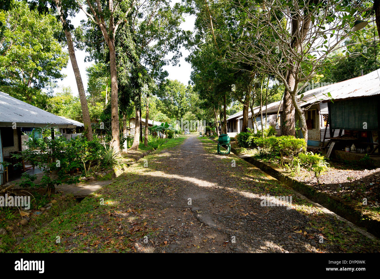 Gasse in der vietnamesischen Dorf Viet Ville in Puerto Princesa, Palawan, Philippinen Stockfoto