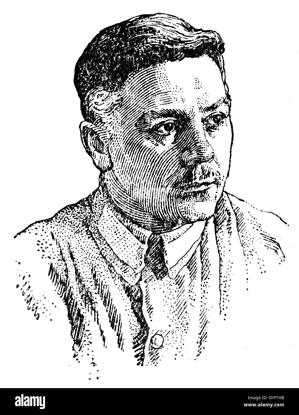 Kliment Voroshilov (1881 – 1969), Marschall der Sowjetunion, Politiker, Illustration aus sowjetischen Enzyklopädie, 1929 Stockfoto