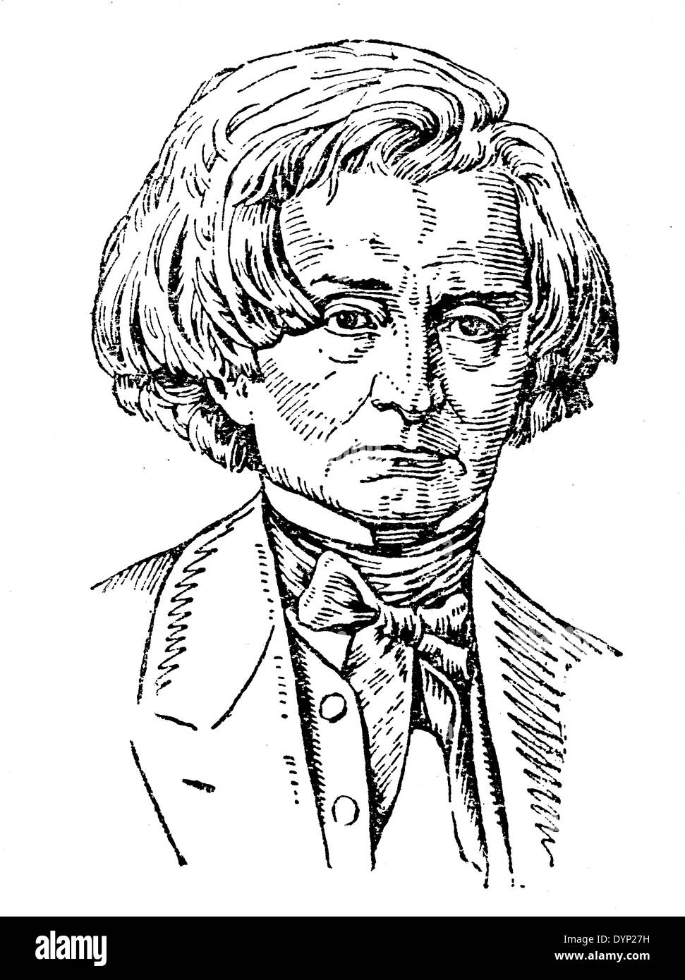 Hector Berlioz (1803-1869), Französisch romantisch Komponist, Illustration aus sowjetischen Enzyklopädie, 1927 Stockfoto