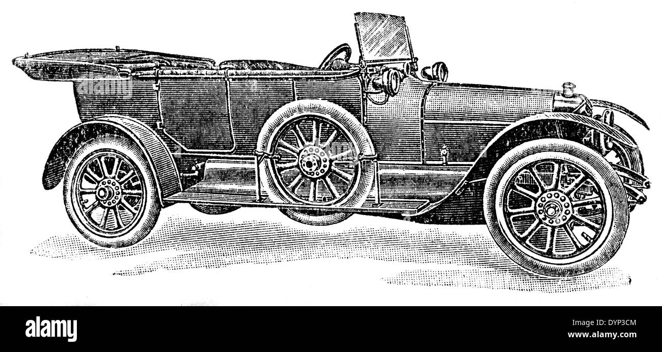 Oldtimer (1920er Jahre), Illustration aus sowjetischen Enzyklopädie, 1926 Stockfoto