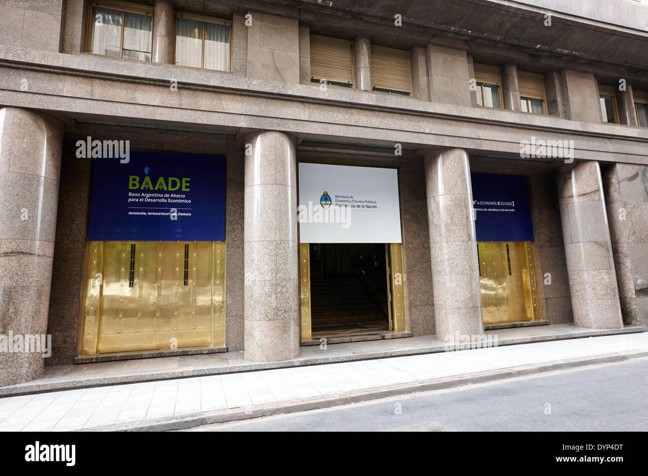 Ministerio de Economia y Finanzas Publicas Wirtschaft und öffentlichen Finanzministerium Gebäude Buenos Aires Argentinien Stockfoto