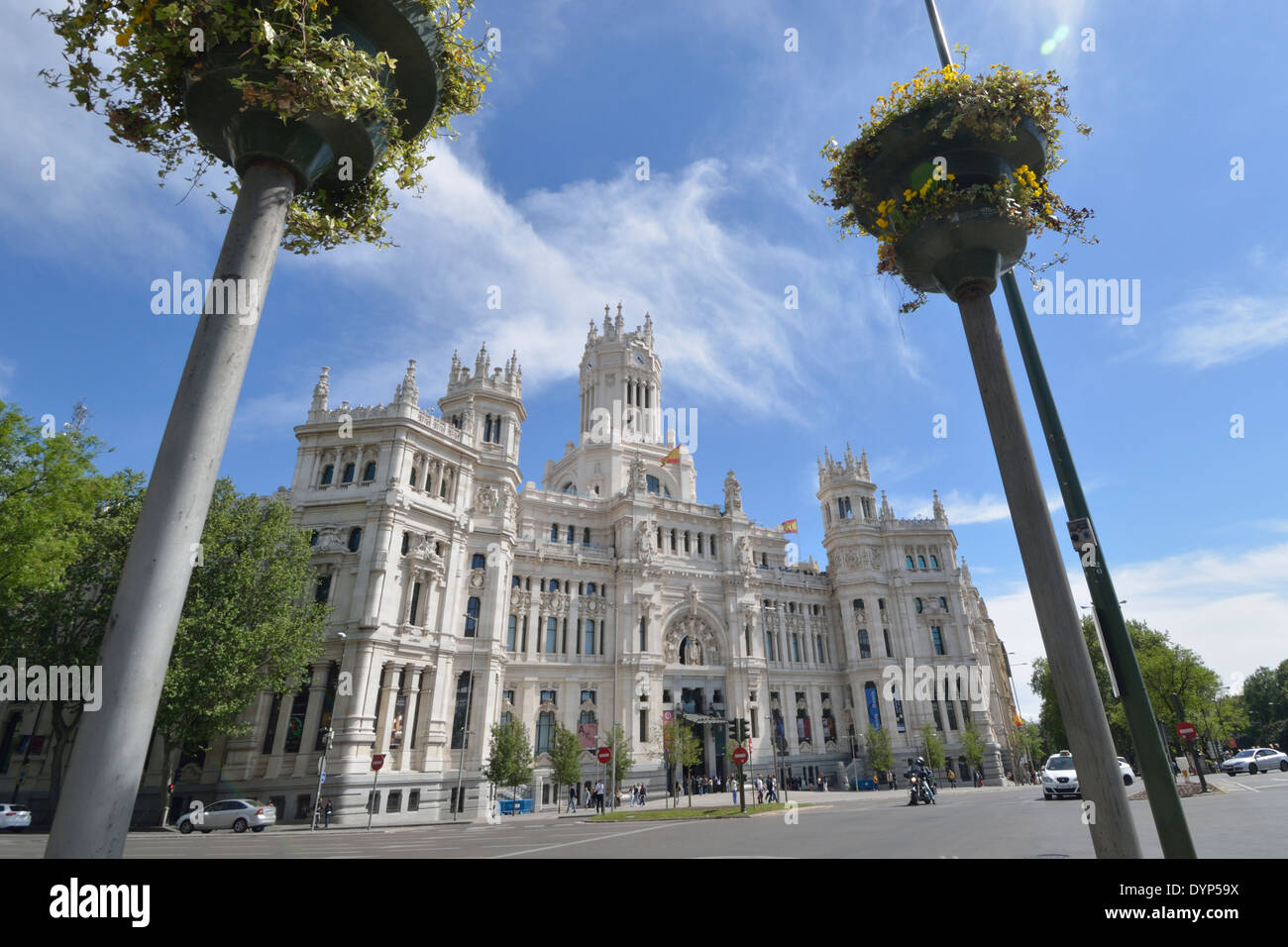 Palacio de Comunicaciones Cibeles Madrid Spanien Stockfoto