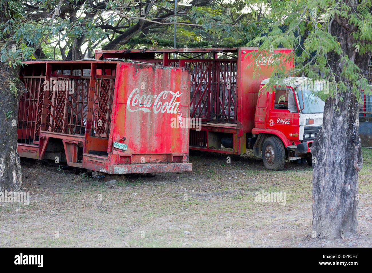 Alte Coca Cola Truck in Puerto Princesa, Palawan, Philippinen Stockfoto