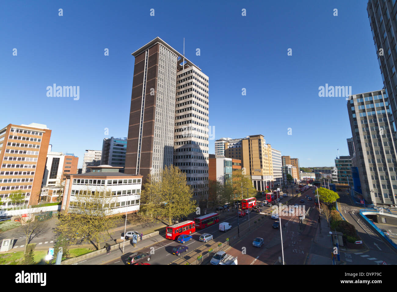 Apollo Haus, 1960 modernistischen Stil Gebäude-Architektur in Croydon, April 2014 Stockfoto