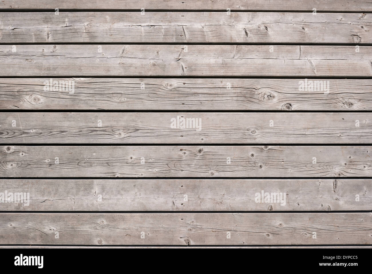 Hintergrund der alten hölzernen verwitterte unlackiert Holzplanken Stockfoto