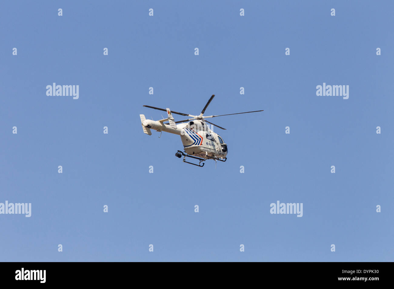 MD 900 Explorer belgischen Polizei-Hubschrauber Stockfoto