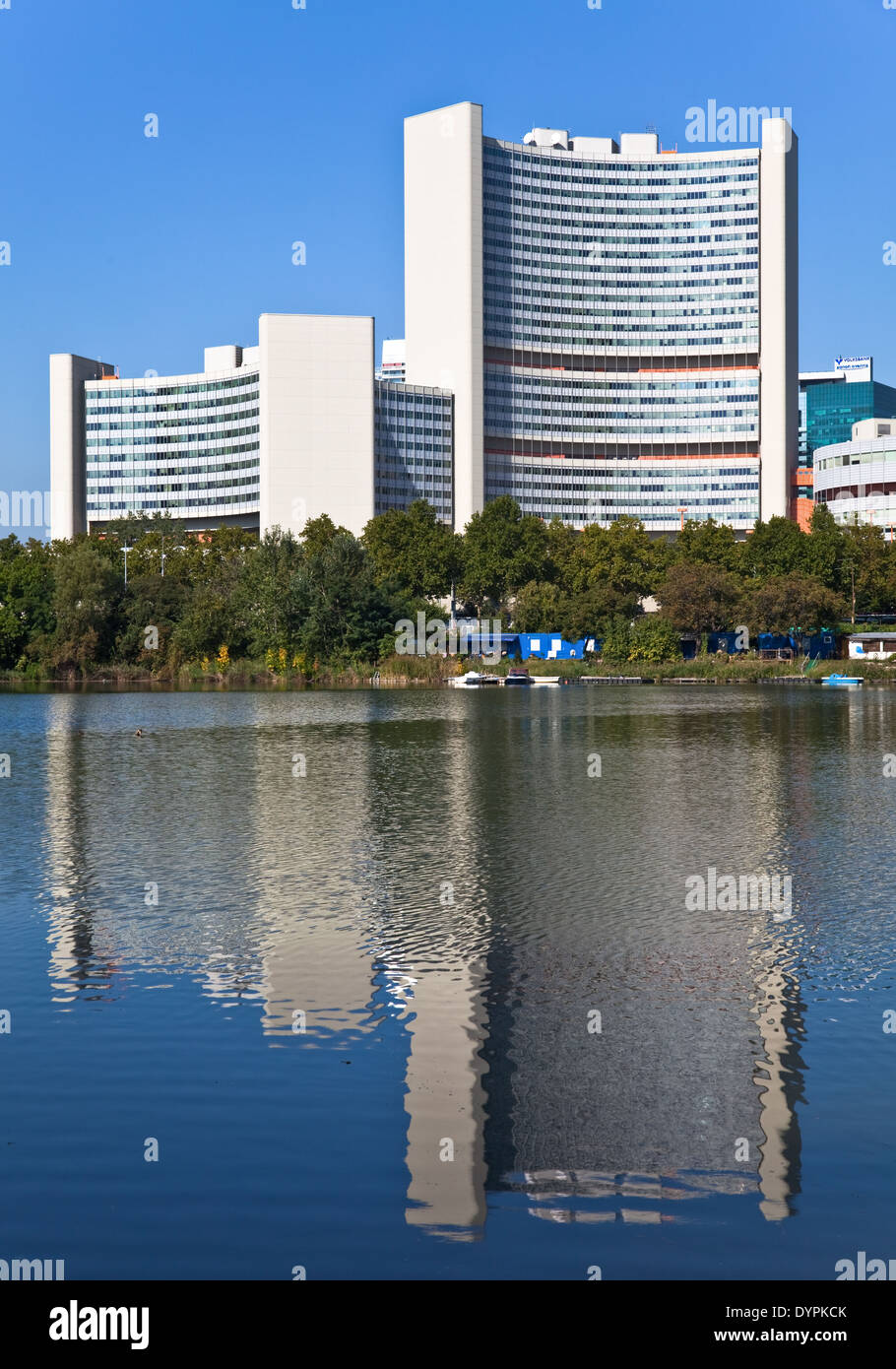 UNO City, Wien, Österreich Stockfoto