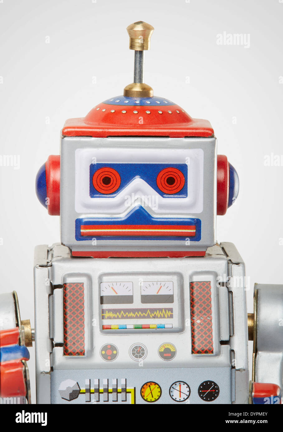 Vintage Spielzeug Roboter hautnah Stockfoto